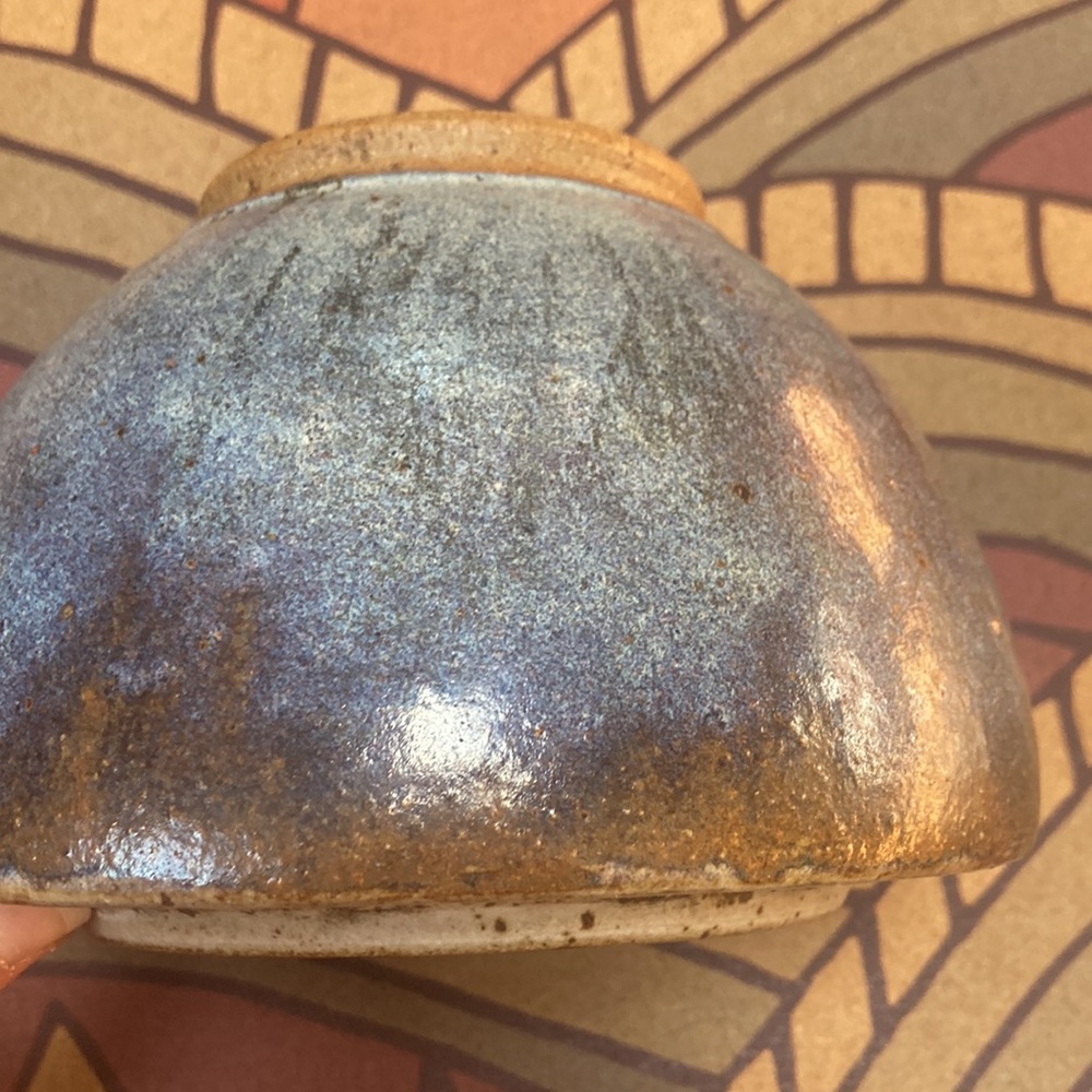 Unique studio pottery display potpourri bowl ceramic stoneware glazed planter - Picture 6 of 12